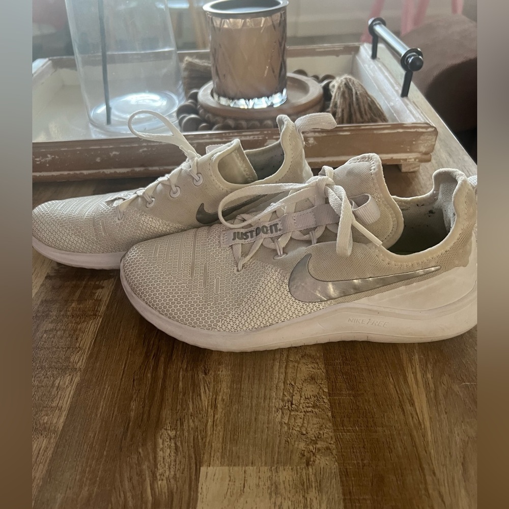 White Nike trainers